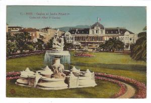 1937 France To USA Postcard - Nice - Casino at Albert 1st Garden- Message (SS93)