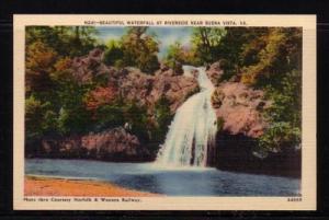 Virginia Postcard Waterfall Riverside Buena Vista