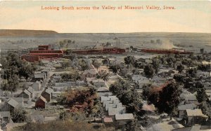 H36/ Missouri Valley Iowa Postcard c1910 Looking South Homes