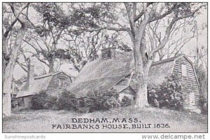 Fairbanks House Built 1636 Dedham Massachusetts