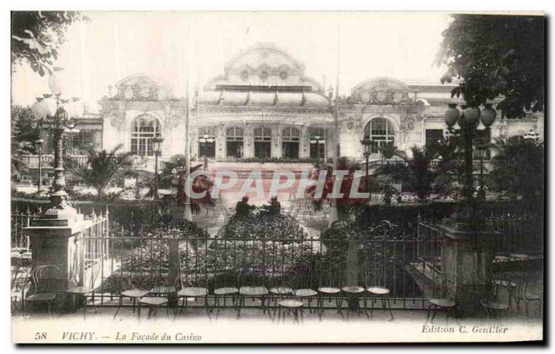 Postcard The Old Vichy Casino Facade