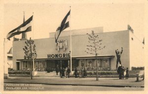 International Exhibition Postcard souvenir Bruxelles 1935 Hungary pavilion