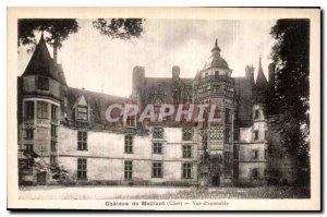 Postcard Old Chateau Meillant Cher Overview