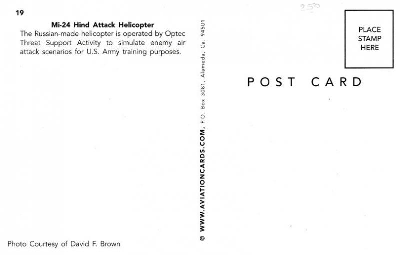 Russian Made Mi-24 Hind Attack Helicopter - US Army Training