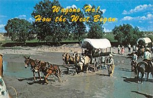 Wagons ho! Kansas authentic covered wagons Misc Kansas