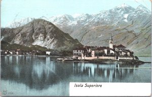 Italy Isola Superiore Isola dei Pescatori Vintage Postcard 03.19