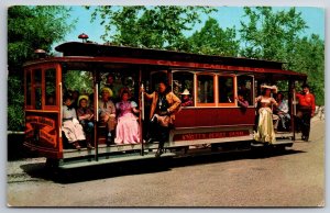 Theme~California~The Cable Cars @ Knotts Berry Farm~Postmarked~Vintage Postcard