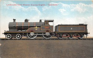 Lot 63 train railway london and north western express engine coronation uk