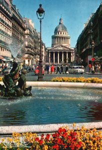 Postcard La Rue Soufflot Et Le Pantheon Paris France