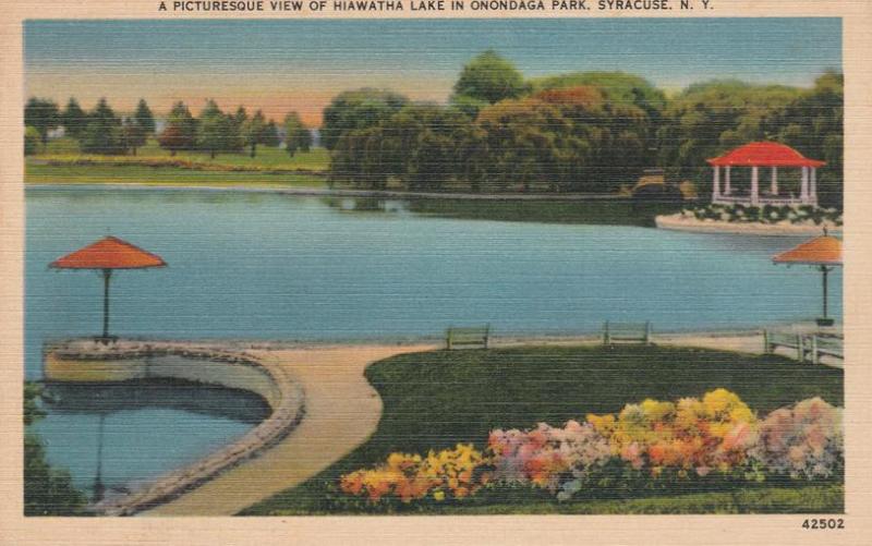 Hiawatha Lake in Onondaga Park - Syracuse NY, New York - Linen