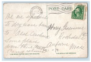 1920 West Pitch From The Auburn Shore, Lewiston Maine ME Posted Postcard 