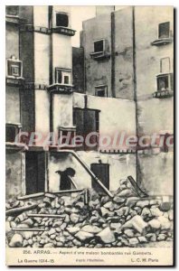 Postcard Old 1914 15 Arras War look like a bombed house rue Gambetta
