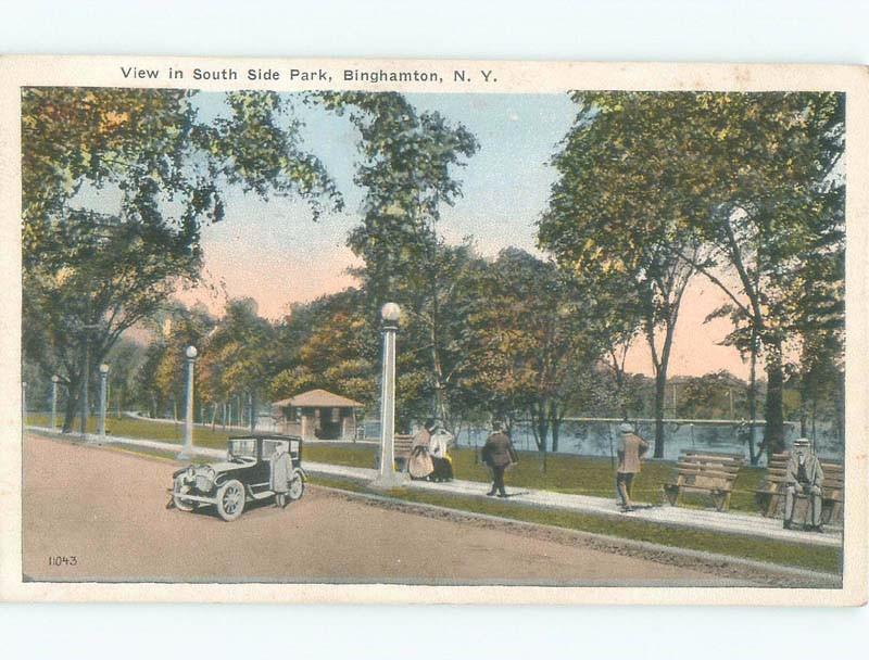 W-Border PARK SCENE Binghamton New York NY c9031