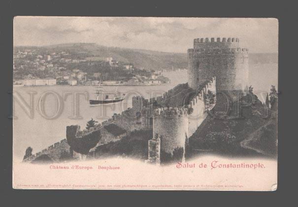 079857 Salut de Constantinople Chateau d'Europe Vintage PC