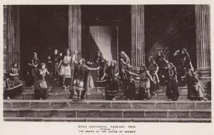 Death Of Queen Akeman 1909 Bath Pageant Old RPC Real Photo Postcard