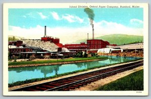 Rumford  Maine  Oxford Paper Company   Postcard