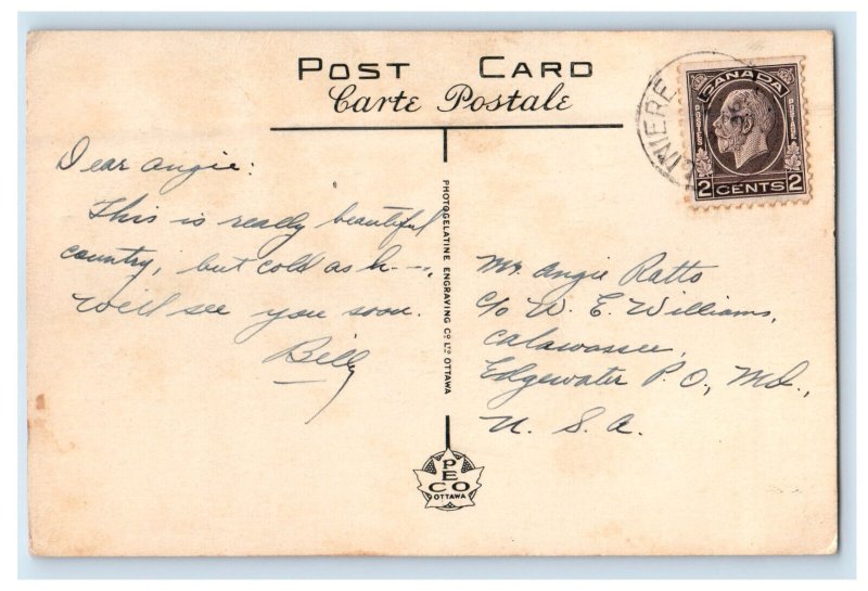 c1940s Three Color Camps St. Come Beauce Quebec Canada Posted Postcard