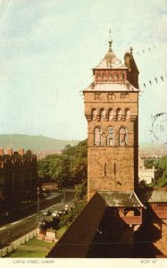 Vintage Postcard 1962 View of Castle Street Cardiff Wales United Kingdom UK