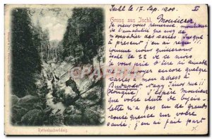 Old Postcard Gruss Aus Ischl Rettenbachwildnis