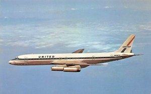 Airplane Postcard United Air Lines McDonnell Douglas DC-8-62H N8967U c/n 4606B 