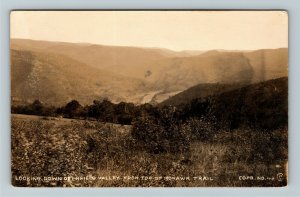 RPPC Mohawk Trail MA-Massachusetts, Deerfield Valley Real Photo Postcard