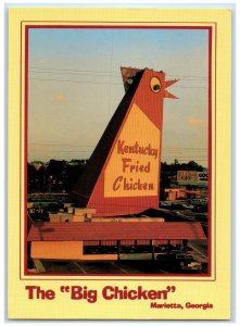 c1950's The Big Chicken Gigantic Local Landmark Marietta Georgia GA Postcard