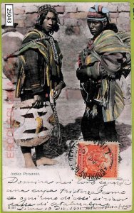 25043 - PERU  -  Vintage Postcard - Indios Peruanos - 1901