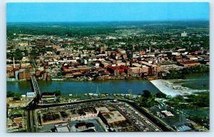 COLUMBUS, Georgia GA ~ Aerial View PHENIX PLAZA SHOPPING CENTER Postcard