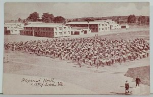 Military Physical Drill Camp Lee Virginia Postcard P15