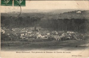 CPA MOUY-Coincourt. Vue générale et Chateau du Comte de Lucay (130042)