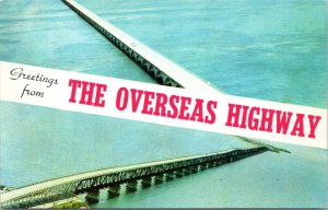 postcard Florida bridges - Greetings from The Overseas Highway