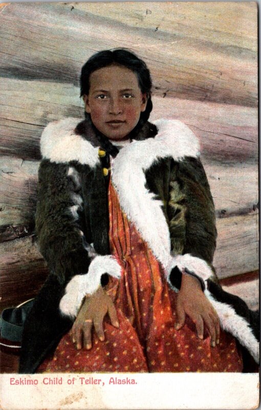Postcard Eskimo Child of Teller, Alaska Yukon Pacific Exposition