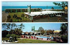 1975 Quality Inn Emerald Beach Biloxi Mississippi MS Posted Multiview Postcard