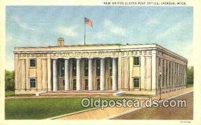 Jackson, MI USA Post Office Unused 
