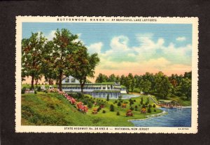 NJ Buttonwood Manor Restaurant Lake Lefferts Matawan New Jersey Postcard Koopman