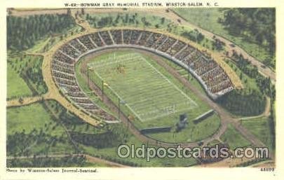 Bowman Gray Memorial Stadium, Winston-Salem, NC, USA Foot Football Stadium Un...