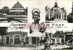 Postcard Moderne Vichy (Allier) The Casino City Hotel Bourbonnais Source Hosp...