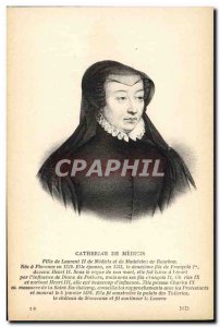 Old Postcard Catherine de Medicis