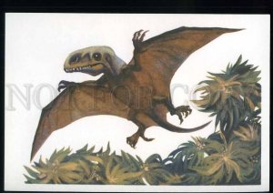 208259 RUSSIA DINOSAURS Korolev Dimorphodon old postcard