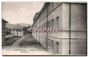  Vintage Postcard Konigstein District Senior Buildings