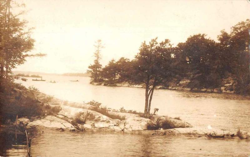 Thousand Islands New York Scenic View Real Photo Vintage Postcard JB626366