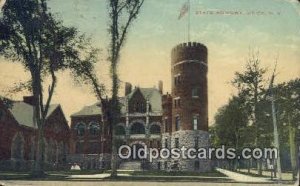 Utica New York, NY USA State Armory 1912 corner wear, postal used 1912