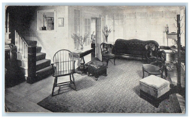 c1910's The Krebs Interior View Chairs Skaneateles New York NY Antique Postcard 