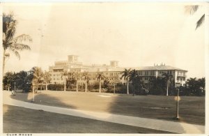 RPPC Postcard Boaca Raton Club FL Country Club House