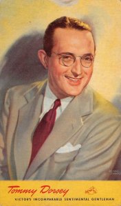 TOMMY DORSEY MUSIC RCA VICTOR CAMDEN NEW JERSEY ADVERTISING POSTCARD (c. 1940s)