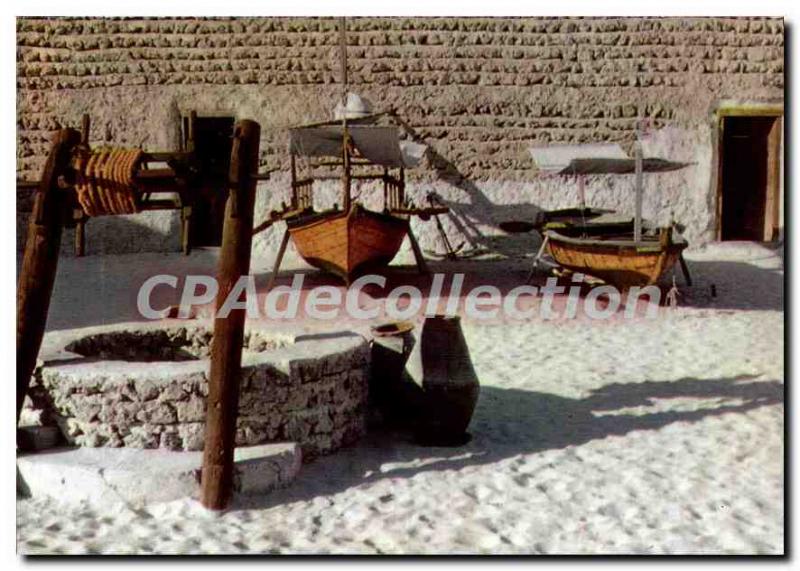 Postcard Modern Fishing Boats And Water Well In The Museum Of Dubai