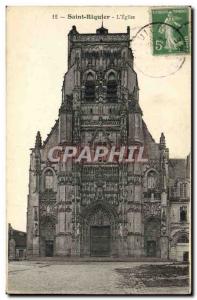 Old Postcard Saint Riquier L & # 39Eglise