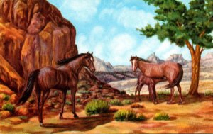 At Home On The Range Painting By Lewis H Larsen Of Utah