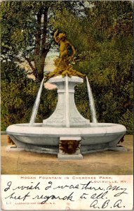 Hogan Fountain in Cherokee Park, Louisville KY c1906 Undivided Back Postcard Q79