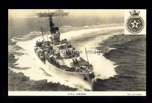 na7245 - Royal Navy Warship - HMS Corunna, D97 - postcard